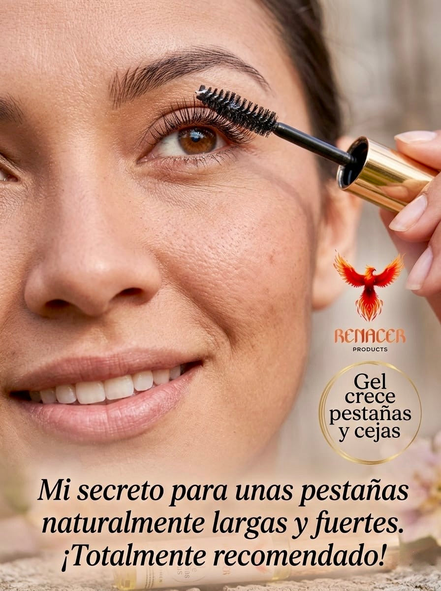 Suero en gel crece pestañas y cejas.