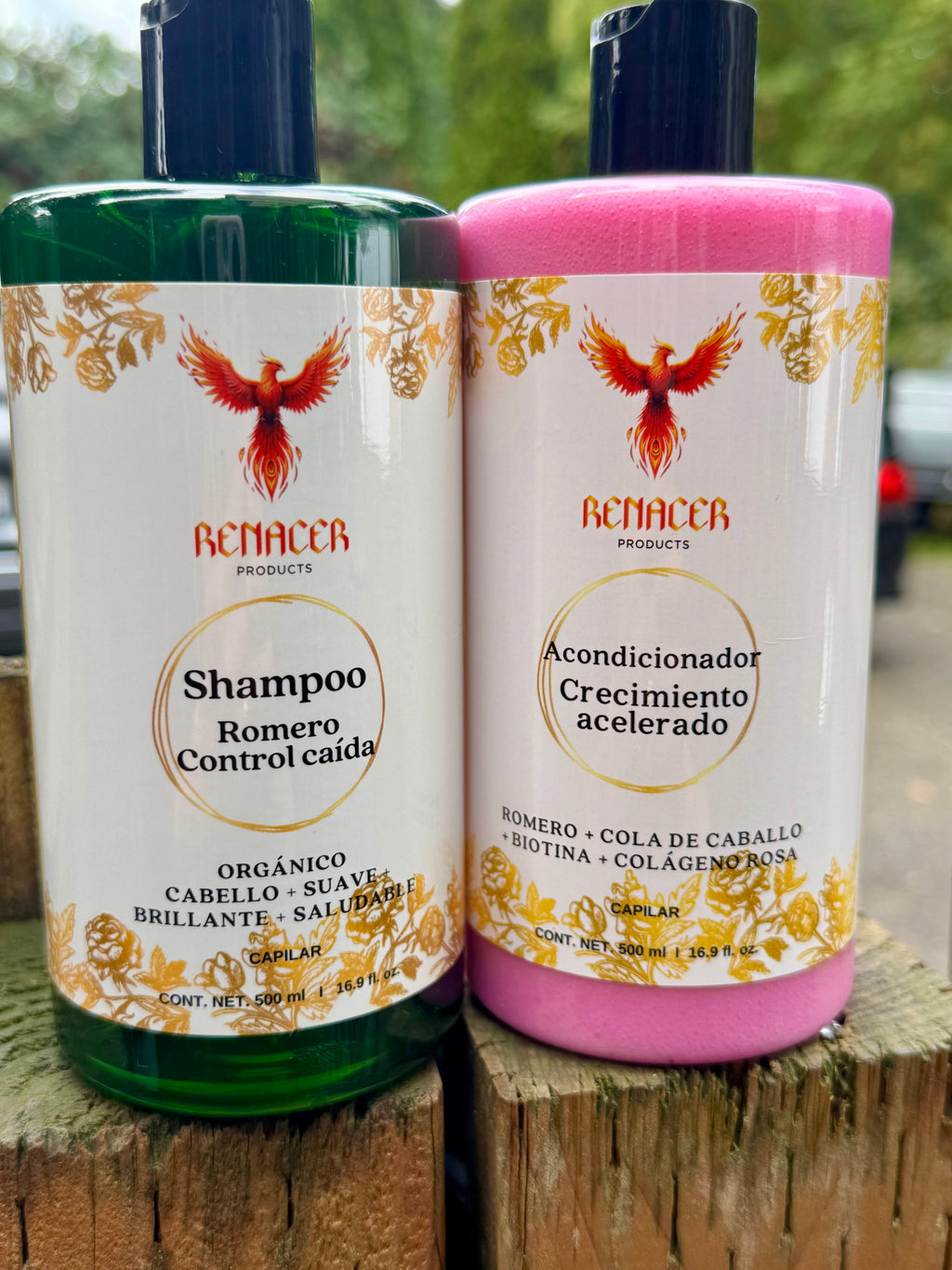 Shampoo orgánico de romero y canela