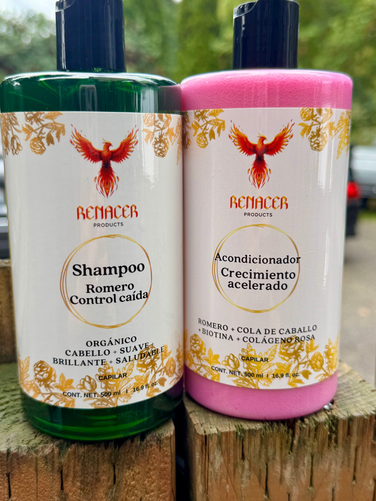 Shampoo orgánico de romero y canela
