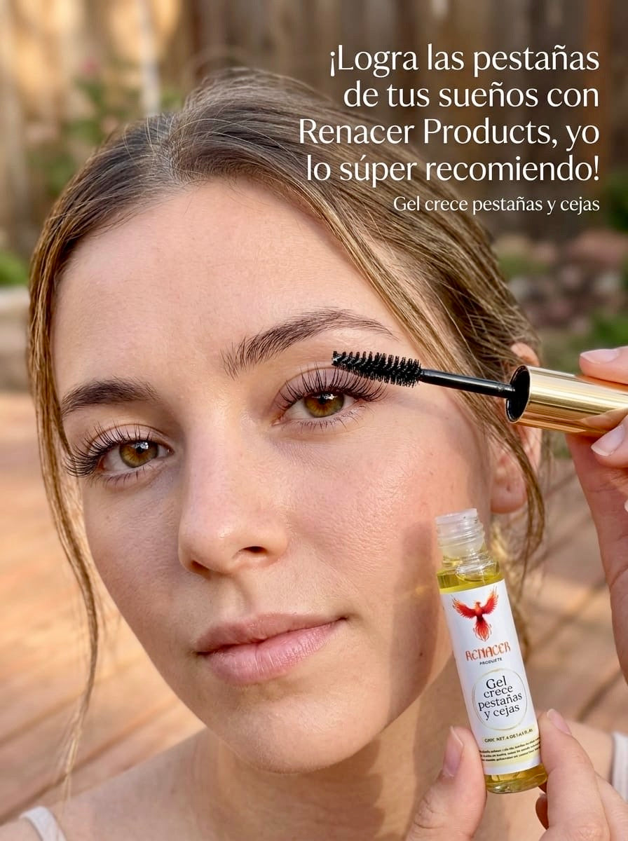 Suero en gel crece pestañas y cejas.