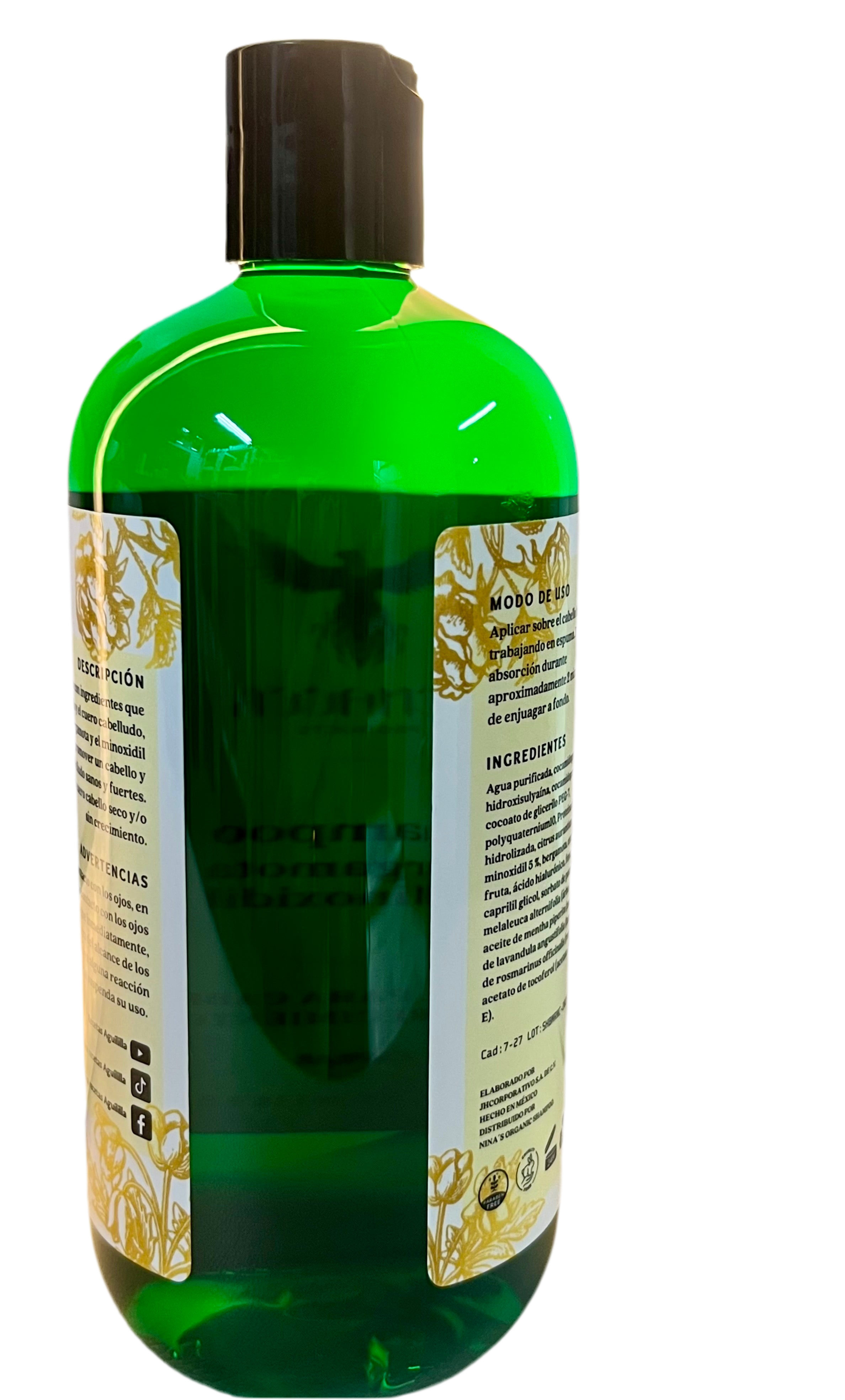 SHAMPOO BERGAMOTA+MINOXIDIL7%